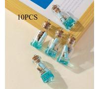TEMU 10pcs Colgantes de Botella Estilo Azul, Botellas de DIY, Regalos para Fiestas Múltiples, de /Fiesta/Boda Set de Regalos, se puede abrir y escribir en . (Se requiere precaución al abrir .)