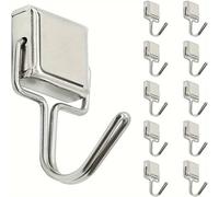TEMU 10pcs Ganchos Magnéticos Superfuertes de 14lbs - Resistentes al Óxido, Montaje en Pared que Ahorra para el Hogar y Cruceros