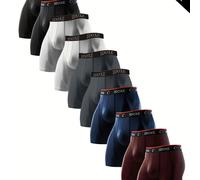 TEMU 10pcs IDOXE Calzoncillos Profesionales de Boxeo para Hombres - Bóxer Sin Costuras, Transpirables y Absorbentes de , Ideales para Uso Diario, Gimnasio