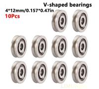 TEMU 10pcs LIMUNJIZ Miniaturas V623ZZ Rodamientos de en V de Acero, 3x12x4mm - para Vida Larga, Ideales para Sistemas de Movimiento Lineal y Vías de Rieles