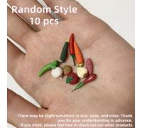 TEMU 10pcs Mini Casa Miniatura: 1/12 de Verduras para Jardín de - Mini Alimentos Realistas de Arcilla Tomate Patatas, Zanahorias