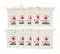 TEMU 10pcs Nuevas Bolsas de Regalo Antiresaca Hechas de Tela de Algodón, Tamaño 10*15cm con "Para Que No Sea Un Problema, ¡De Lo Contrario Qué Es !"