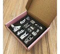 TEMU 11 piezas/set Accesorios para Máquina de Coser Kit de Prensatelas Piezas de Repuesto para Brother Singer con Bolsa