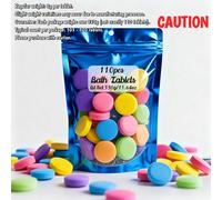 TEMU 110 Piezas de Tabletas Mini Bombas para Baño - Sal por Colores (Rosa, Lavanda, , Eucalipto y Limón) - Envasadas Individualmente