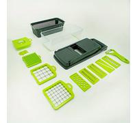 TEMU 12/16 piezas, cortador de verduras multifuncional para cocina con cuchillas intercambiables, varios tipos de herramientas