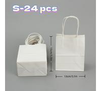 TEMU 12/24 bolsas de regalo de papel puro con - Bolsas reutilizables de varios tamaños para fiestas de , Halloween, Navidad, bolsas de dulces, empaques para comida y suministros para fiestas, mejor