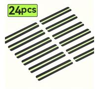 TEMU 12/24pcs Tiras Luminosas Antideslizantes, 2 pulgadas X 12 pulgadas Tiras Luminosas Antideslizantes para Escaleras Interiores y Exteriores, y Luminosas