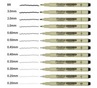 TEMU 12 bolígrafos de dibujo: Varios tamaños de punta, , ideales para ilustraciones de artistas, , anime, cómics, dibujos técnicos y scrapbooking