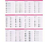 TEMU 12 Hojas Libro de Práctica de Uñas Ruso - Cuaderno de Práctica de Uñas para Principiantes - Libro de Ejercicios de de Patrones Pintados a para de Uñas - Álbum de Pintura en Gel - S411