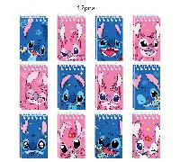 TEMU 12 Libros de Cuadernos de Bolsillo Adorables, Notas Adhesivas Portátiles de Stitch y , Diario de Registro Diario Portátil, Regalo con Tema de Dibujos Animados, Adecuado para Regalos de y