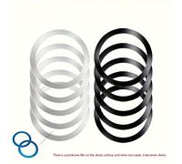 TEMU 12 Piezas Anillo Magnético de Carga Inalámbrica, Parche en Acero Inoxidable para los Teléfonos Móviles, Soporte Magnetico Para Auto con Compatibilidad y Diseño Duradero Multifuncional