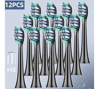 TEMU 12 Piezas/Cabezales de Cepillo Eléctrico , Compatibles con Philips, Cerdas , Potencia Limpiadora para Adultos, Cuidado de Encías, Empaquetados Individualmente, Limpieza e Higiene