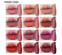 TEMU 12 Piezas de Cápsulas Mini de Labial para Mujeres, Rosa y Mate con Aplicación , Fórmula Duradera que Desvanece - Kit Nutritivo de Color Labial Ideal para Principiantes