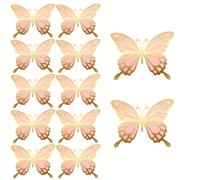 TEMU 12 Piezas de Decoración de Mariposas 3D Grandes para Fiestas, Pegatinas de Mariposas de Papel, Juego de de Mariposas Grandes en en 2 Tamaños Diferentes para Decoraciones de