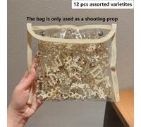 TEMU 12 Piezas de Horquillas Pequeñas de Aleación con Cristales, Pasadores para Peinados de Media Coleta para Mujeres