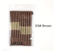 TEMU 12 Piezas de Lápiz para Cejas Impermeable , Delineador Duradero Natural Mate con Brocha, Maquillaje Beige para Todo Tipo de Ojos