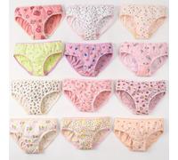 TEMU 12 piezas de ropa interior triangular para bebé de , diseño de dibujos animados, tallas pequeña, y grande, sin pinzas en los glúteos, shorts para niñas (colores aleatorios)