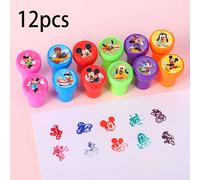 TEMU 12 Piezas de Sellos - Divertido Diseño de y Minnie, Ideal como para , Recompensas de , Kit de Manualidades en . para Scrapbooking, Regalos de y Fiestas de Vacaciones