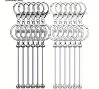 TEMU 12 piezas de varillas para llaveros de con móviles , adecuadas para llaveros DIY, decoración de paquetes, regalos, etc