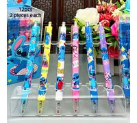 TEMU 12 Piezas Set de Bolígrafos de Gel a Base de Agua de Stitch, de 0.5 mm, Bolígrafos Ligeros de , Ideales para Uso Diario y de Oficina, Set de Regalo de Papelería Oficial para