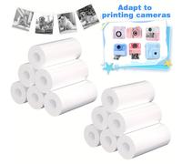 TEMU 12 Rollos de Papel de Recambio para Cámaras de Impresión Instantánea - Papel Fotográfico, Compatible con la Mayoría de Cámaras Instantáneas. Encantador | Regalo para Navidad y