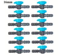 TEMU 12 válvulas de riego por goteo de plástico, válvulas de riego para grifos de jardín con accesorios a prueba de fugas, adecuadas para jardines, y sistemas de riego