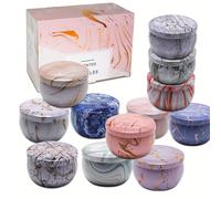 TEMU 12 Velas con a Mármol, una Vela Premium, Empaquetada de Forma con un Significado Profundo, Ideal , Meditación, Yoga, Aniversarios, Piscinas, , ,