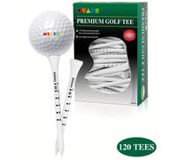 TEMU 120/150pcs Tees de Golf de Madera Duraderas - Ideales para una Altura de Tee Consistente y Precisión en