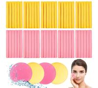 TEMU 120 Esponjas Faciales Comprimidas para Limpieza Facial, Esponja Desmaquillante, Exfoliante, Esponja Redonda para Spa y