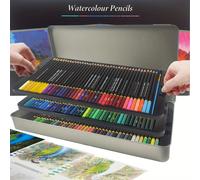 TEMU 120 Lápices Acuarela para Colorear, Lápices de Dibujo Artístico en Surtidos Brillantes, Suministros para Mezclar, Superponer y Técnicas de Acuarela