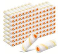 TEMU 120 Piezas de Cubiertas para Rodillo de 4 Pulgadas, Kit con y Pelusilla Miniaturizada - Herramienta Ideal para Pintar e Interiores