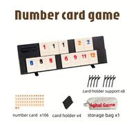 TEMU 120 piezas/ de números Rami, de y diversión, ideal para Navidad, Halloween, Año , y . para reuniones familiares, fiestas de , camping al y viajes reuniones de ocio para adultos.