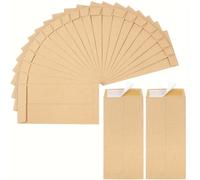 TEMU 120 sobres pequeños autoadhesivos para dinero, compatibles para , presupuestos y pagos en monedas - Tamaño pequeño 6.5"x3.2" con adhesivo pre- para monedas, billetes, cheques (sin goma/libre)