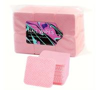 TEMU 1200 unidades de toallitas de uñas rosas, Misscheering no tejidas limpiadores de uñas, absorbentes y desechables, para mujeres y salones de belleza, inodoras, tamaño grande, multiusos