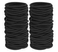 TEMU 120pcs para el Cabello Negros Gruesos y , Sujeta de Caballo Elásticos para Mujeres o Hombres (4mm)