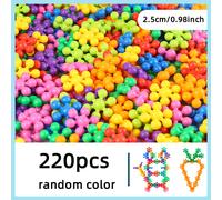 TEMU 125 piezas/220 piezas Bloques de Construcción de | Puzzle Ciencia y Educación Divertido, Ejercita la Capacidad Creativa, Habilidad Práctica, , Regalos de Vacaciones y , Plástico de Color Mezclado