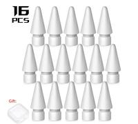 TEMU 12pcs/16pcs Puntas de repuesto blancas capa para Apple Pencil 1ª generación/2ª generación, compatibles con puntas del lápiz Pro y USB-C, 1/2/ accesorios iPad pencil tip, una de almacenamiento