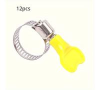 TEMU 12pcs Abrazaderas de Acero Inoxidable Durables con Ergonómicos - Clips Giratorios para Sujeción , Ideales para Reparaciones de Fontanería y Automoción
