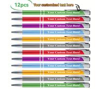 TEMU 12pcs Bolígrafos de Metal Personalizados, Personalización con Escolar, Personalización con , Personalización con de , Personalización con de Tienda
