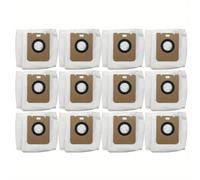 TEMU 12pcs Bolsas de Polvo Compatibles con Bot D10 Plus RLS3D, Accesorios de Suelo de Repuesto para Aspiradora Robot, Material de Tela y Plástico