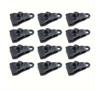TEMU 12pcs Clips de Lona de Resistencia - Abrazaderas de Agarre Grande para Lonas, Toldos, Cubiertas de Piscinas y Camping al