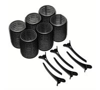 TEMU 12pcs/Conjunto de calientes, 4.0cm de diámetro, auto-agarrable, sin , adecuado para largo y medio corto, con pinzas para el , para mujeres, estilo de