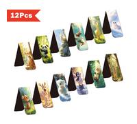 TEMU 12pcs Marcadores de Páginas Magnéticos de Animales - Marcadores de Páginas Coloridos y Clips, Diseño Duradero y para Amantes de los Libros, Profesores y Recuerdos de Fiesta