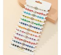 TEMU 12pzas Pulseras Mexicanas De , Pulseras Navideñas Con Cuentas Ajustables, Regalo De Joyería Para Viajes Y Fiesta (colores Aleatorios)