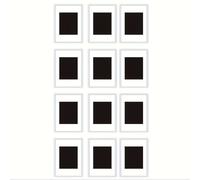 TEMU 12uds/20uds Marcos de fotos en para imán de nevera, Mini marco de fotos magnético para refrigerador, Imán de foto de nevera en acrílico transparente semitransparente, Regalos para familiares y