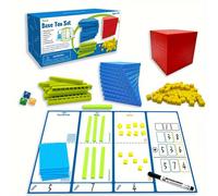 TEMU 131 bloques de para matemáticas - Manipulativos de plástico para , que incluyen cubos de y bloques numéricos, perfectos como regalo de Navidad para