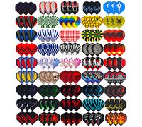 TEMU 135 Piezas de Juego de para Dardos Premium - Material PET Duradero con Diseño Láser y Acabado Metálico, Adecuado para Dardos Duros/Suaves, Mejora la Precisión y el Control