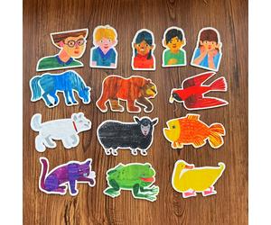 TEMU 14 piezas/set, Oso , oso , ¿? Pizarras de fieltro, materiales didácticos, accesorios interactivos para el aula, reconocimiento para niños, para , de
