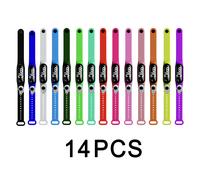 TEMU 14 relojes digitales LED , adecuados para , ¡colores surtidos! Esfera negra con pantalla numérica y correas cómodas, ¡serie deportiva como caramelitos! ¡Regalo