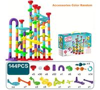 TEMU 144 Pistas de Mármol de Gran Tamaño, Juegos de Bloques de Construcción para , Perfectos para Regalos de Navidad y .